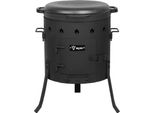 Bbq-Toro Kazan In Ghisa 19L Con Forno Kazan Ø 40 Cm, Pentola In Ghisa Con Coperchio, Bollitore Per Gulasch, Bollitore Per Fuoco