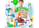 Unglinga 30+ Esperimenti Scientifici Per Bambini, Scatola Per Esperimenti Laboratorio Tronco Giocattolo Regali Ragazzi Ragazze Vulcano, Kit Di Costruzione Chimica, Gomma