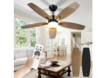 Ventilatore Da Soffitto Airwit 106 Cm, Pale Bifacciali, Telecomando Per Luce Silenziosa, Lampada Led Camera Da Letto, Soggiorno, Motore Dc Reversibile