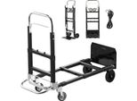 Succebuy Carrello Porta Sacchi 2 In 1, Pieghevole, Capacità Di Carico Di 227 Kg In Modalità 4 Ruote, Versatile Carrello Da Trasporto Con Maniglia Regolabile, Carrello Manuale Per Traslochi, Ufficio E Magazzino