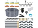 Irrigazione A Goccia Per Giardino - Set Di Irrigazione A Goccia 20 M - Irrigazione Automatica - Microgoccia - Gocciolatori Regolabili - Plastica - Aggiornamento 2025 - Bianco