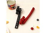 Inf Apribottiglie Multifunzione Con Impugnatura Singola - Utensile Da Cucina Sicuro Rosso