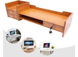 Rialzo Per Monitor - Supporto Per Schermo - Portata 5 Kg - Legno Mdf - Rettangolare - Per Scrivania