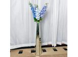 Vaso Decorativo In Vetro - Vaso Da Terra - Stile Moderno - Grande (L) - Per Erba Pampa - Per Fiori Artificiali - Giallo Chiaro