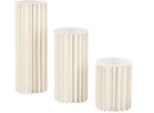Vasi Da Tavola Per Matrimoni - Set Di Vasi Di Carta - 3 Pezzi - Autoportanti - Struttura In Plastica - Centrotavola Per Decorazioni Da Tavola - Bianco