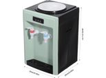 Erogatore Di Acqua Calda/Fredda - JP-085 - Apparecchio Da Tavolo Con Caricamento Dall'alto - Potenza 550 W - Per Contenitori Da 4,5-18,9 L - Dimensioni 24×24×36 Cm - Tensione 220 V Ue - Verde