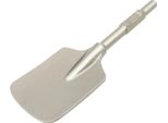 Vanga Da Argilla Per Martello Da Demolizione/ Martello Pneumatico/ Martello Pneumatico - Scalpello A Vanga 65A - Acciaio Al Cromo 40Cr - Lama 44×13,5 Cm - Peso 4,35 Kg - Argento/Nero