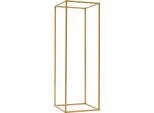 Portafiori - Colonna Per Matrimoni - 80 Cm - Ferro - Da Terra - Set Da 10 - Oro