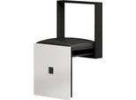 Sedile Pieghevole A Parete, Nero, Design Salvaspazio, Sedile Robusto, Portata 150 Kg