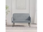 Panca The Living Store Grigio Chiaro 110X76X80 Cm In Tessuto