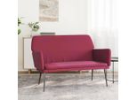 The Living Store Panca Rosso Vino 108X79X79 Cm Velluto
