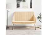 The Living Store Panca Crema 110X76X80 Cm Velluto