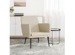 The Living Store Poltrona Crema 61X78X80 Cm Pelle Artificiale