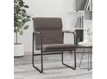 The Living Store Sedia Lounge Taupe 55X64X80 Cm Tessuto