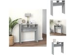Vidaxl Consolle Grigio Sonoma 78X30X80 Cm In Materiale Ligneo - Tavolini