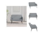 Vidaxl Panca Grigio Chiaro 110X76X80 Cm In Tessuto - Panche