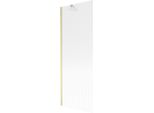 Mexen Next Paratia Da Vasca Da Bagno A 1 Anta 70 X 150 Cm, Strisce, Oro Spazzolato - 895-070-000-00-09-55