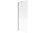 Mexen Next Paratia Per Vasca Da Bagno 1 Anta 70 X 150 Cm, Strisce, Grigio Canna Di Fucile Spazzolato - 895-070-000-00-09-66