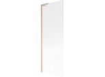 Mexen Next L Paratia Da Vasca Con 1 Anta 70 X 150 Cm, Strisce, Rame Spazzolato - 895-070-000-03-09-65