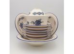 Set Di Couscous Tebsi Sahel Piatti Blu - 8 Persone