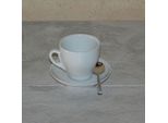 Tazza Da Cappuccino E Piattino 1 Persona In Porcellana Bianca
