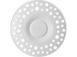 Tazza Da Caffè In Porcellana Bianca Con Piattino Traforato