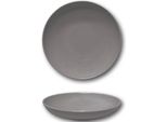Assiettes Creuses Porcelaine Gris - D 22 Cm - Siviglia X 6