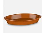 Piastra Ovale In Terracotta - 34*19 Cm