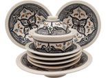 Set Di Couscous Tebsi Nero Marocchino - 6 Persone