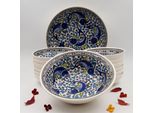 Set Di Couscous, Piatti E Ciotole, Blue Fish - 12 Persone