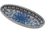 Plat Ovale Bakir Turchese - L 24 Cm