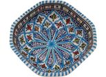 Piatto Ottagonale Bakir Turchese - L 16 Cm
