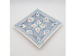 Piatto Quadrato Marocchino Turchese - L 30 Cm