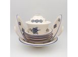 Set Di Couscous Tebsi Sahel Piatti Blu - 6 Persone