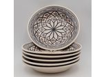 Set Di 6 Piatti Fondi Grigi Bakir - D 24 Cm