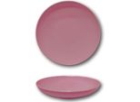 Assiette Creuse Porcelaine Rose - D 22 Cm - Siviglia