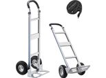 Vevor, Portata 227 Kg, Carrello Da Trasporto Per Carichi Pesanti Con Maniglia, Carrello Manuale In Lega Di Alluminio Con Cinghia Di Fissaggio, Carrello Impilabile Per Traslochi Di Casa, Ufficio, Magazzino, 480X500X1340 Mm
