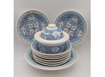Set Di Couscous Marocchino Piatti Fondi Turchesi - 8 Persone