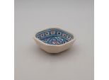 Piatto Ottagonale Marocchino In Turchese - L 11 Cm