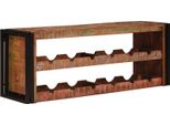 Syfax™ Portabottiglie 100 X 45 X 33 Cm Legno Massello Riciclato