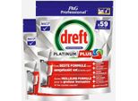 Pastiglie Per Lavastoviglie Dreft Platinum Plus Regular All In 1 - 118 Pastiglie (2X59)