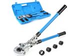 Pinze Per Tubi A U - Pinze A Pressione - Ganasce Da 16/20/26/32 Mm - Per Tubi Compositi Pex - Testa Girevole A 360° - Acciaio Legato Al Nichel-Cromo