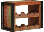 Syfax™ Portabottiglie 100 X 45 X 33 Cm Legno Massello Riciclato