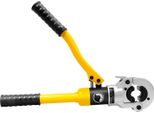 Pinza Idraulica Per Tubi - Utensile Di Pressatura Th - Forza Di Pressatura 8 T - Testa Girevole A 360° - Ganasce Di Pressatura 16/20/25/32 Mm - Per Tubi Compositi Multistrato - Giallo