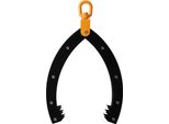 Pinza Per Legna - Pinza Per Tronchi - 81 Cm - Capacità Di Carico 1000 Kg - Gancio Antiscivolo - Metallo Per Carichi Pesanti - Per Legno/Non Metallico - Nero