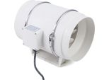 Ventilatore Tubolare / Ventilatore Di Scarico - HF-200P - 130 W - 220 V 50 Hz - Silenzioso 43 Db - Pressione 380 Pa - 2600 Giri/Min - Bianco