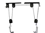 Sollevatore Da Soffitto Per Biciclette - Sistema A Carrucola - Capacità Di Carico 60 Kg - Ripostiglio In Garage - Supporto A Soffitto - Nero
