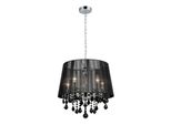 Italux Cornelia Lampadario Con Cristalli Cromo MDM-2572/5 Bk