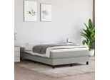 The Living Store Struttura Letto Grigio Chiaro 120X200 Cm In Tessuto
