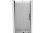 Mexen Velar Porta Doccia Scorrevole 110 Cm, Smerigliato, Grigio Canna Di Fucile Spazzolato - 871-110-000-31-66